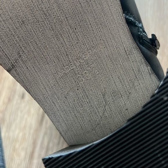 NWOB Free People Essential Tall Slouch Boot Navy Leather Womens - Picture 8 of 8